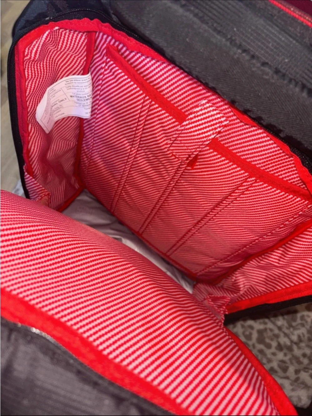 Columbia Black Backpack with Red Accents